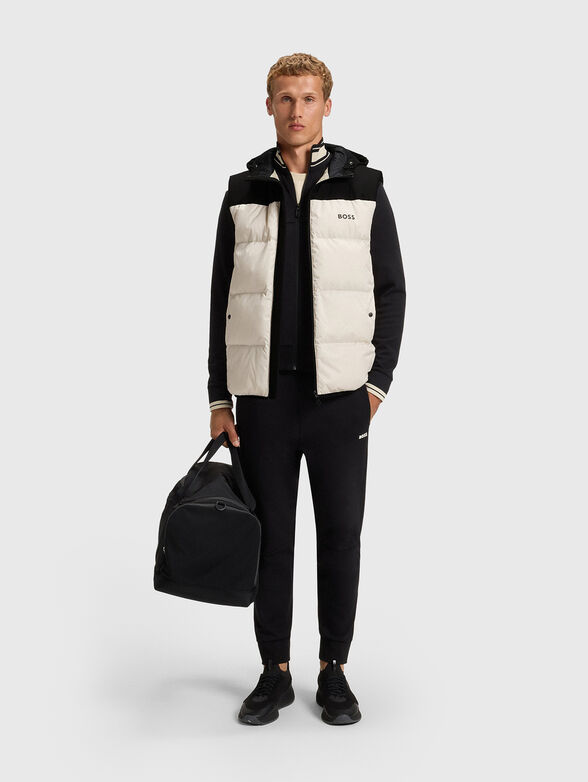 Padded vest with color-block effect - 2