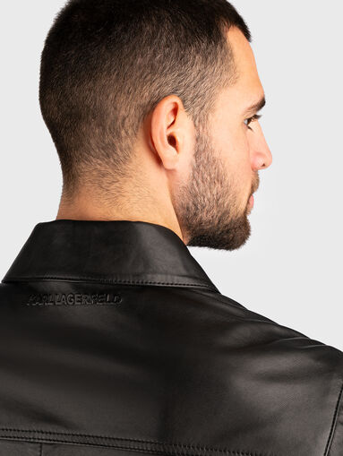 Black leather jacket  - 2