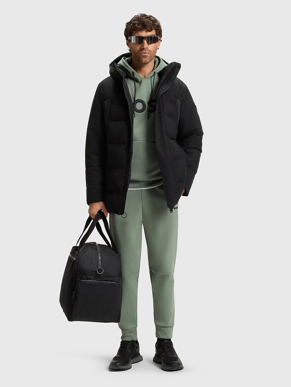 Padded jacket with removable hood - 2