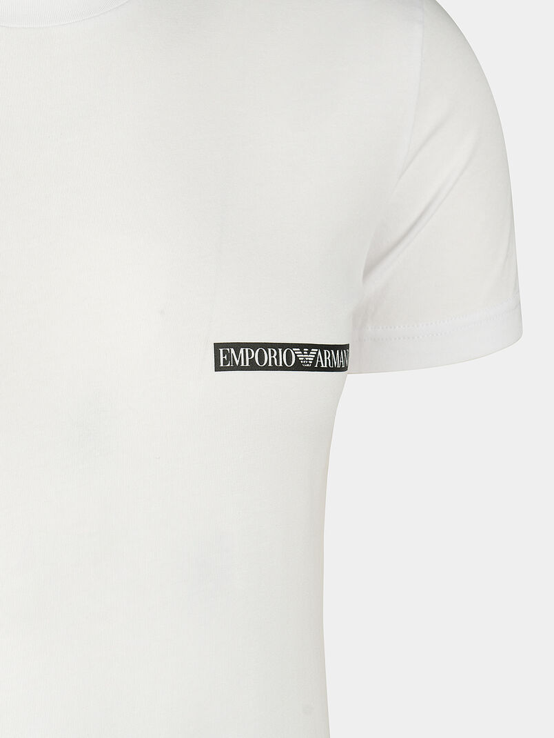 Cotton t-shirt with logo lettering - 3