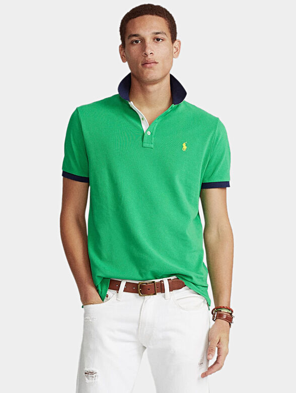 Polo-shirt with contrasting elements - 1