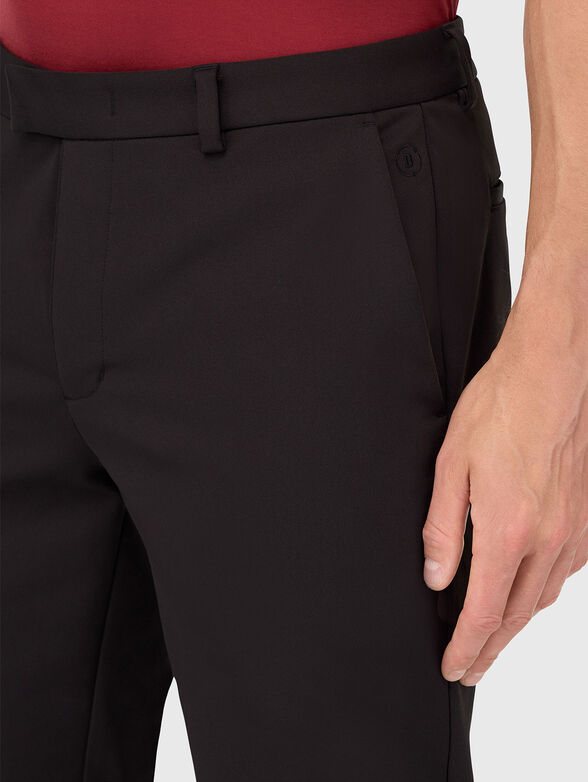 Pants with embroidered logo  - 3