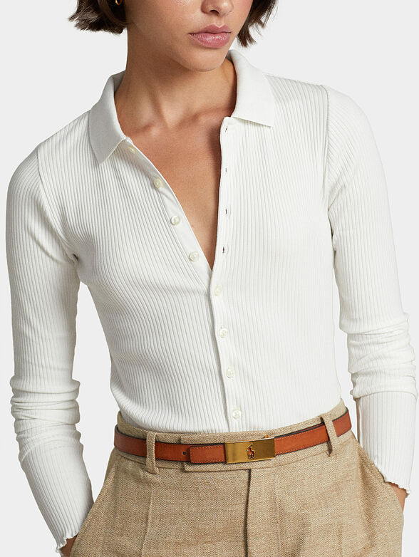 Blouse with long sleeve and buttons - 4