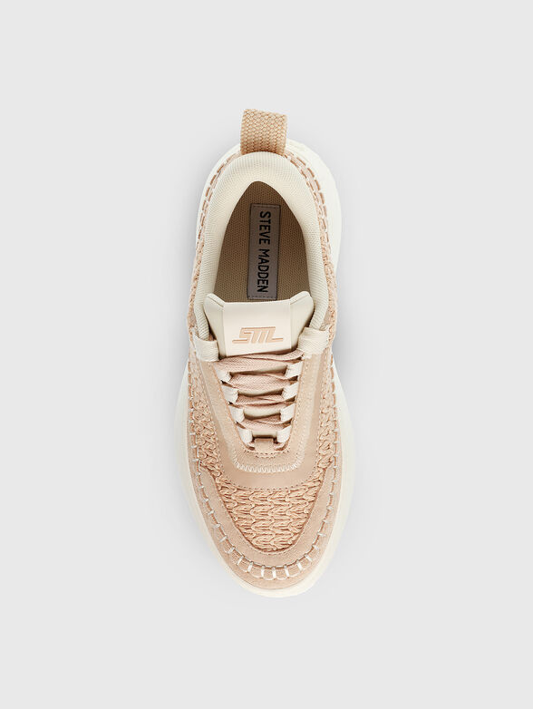 DOUBLETAKE sneaker in beige on platform - 6