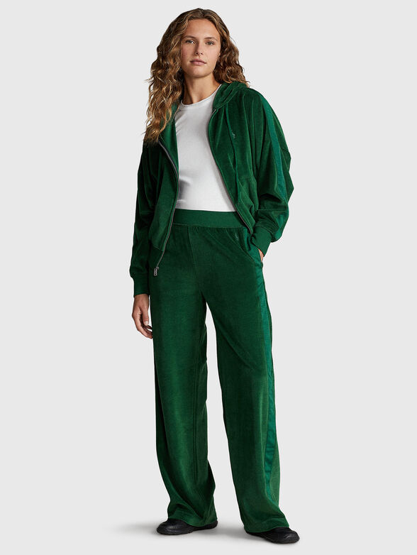 Sports trousers in velvet fabric - 4