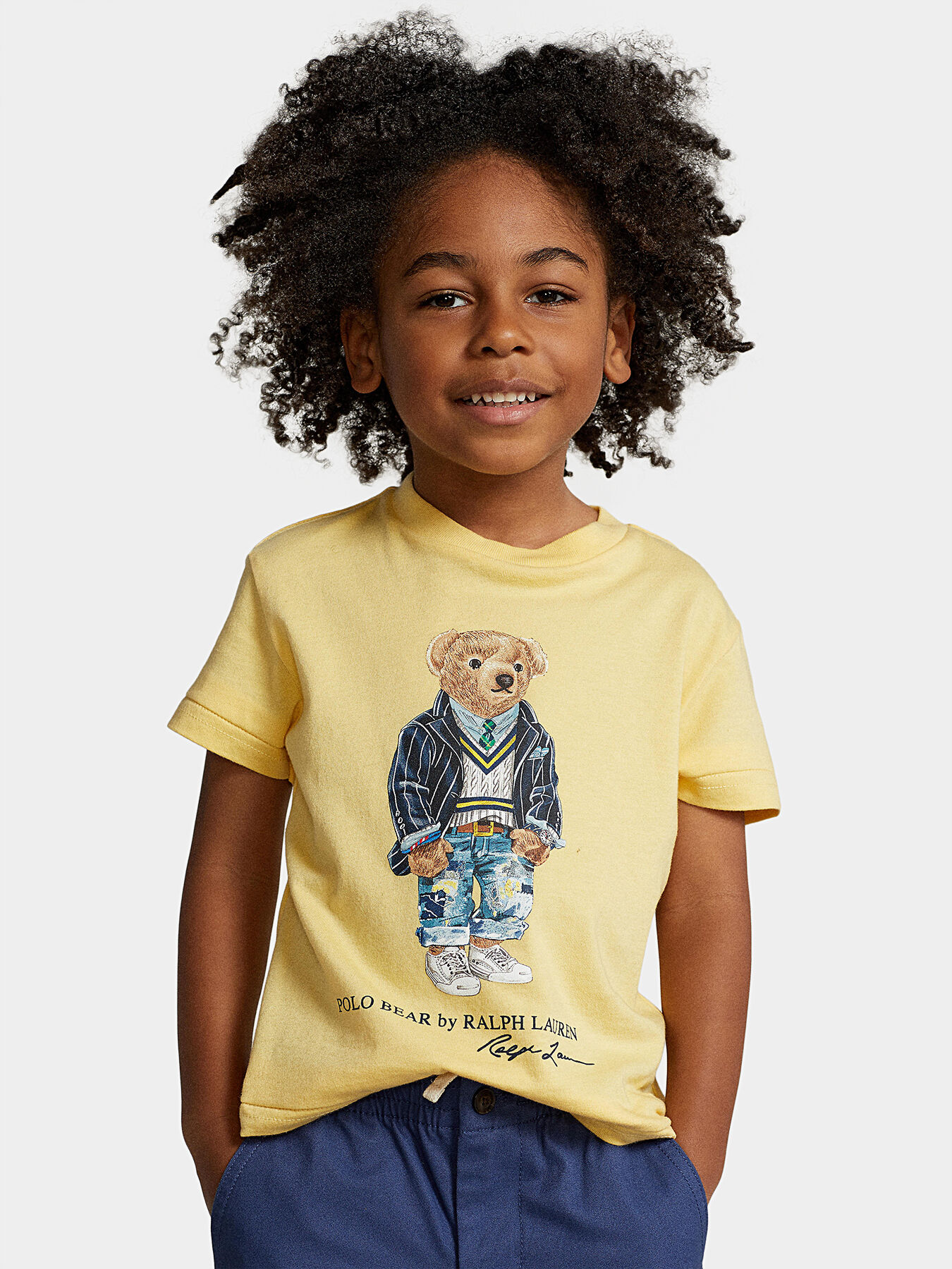 Polo bear t shirt yellow deals