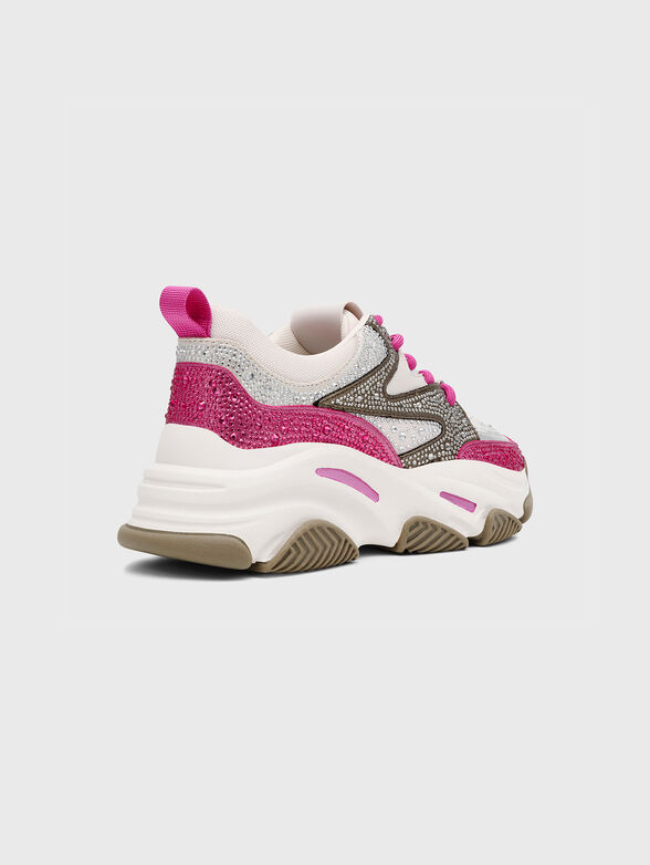 PRIVY sneakers in beige with rhinestones - 3