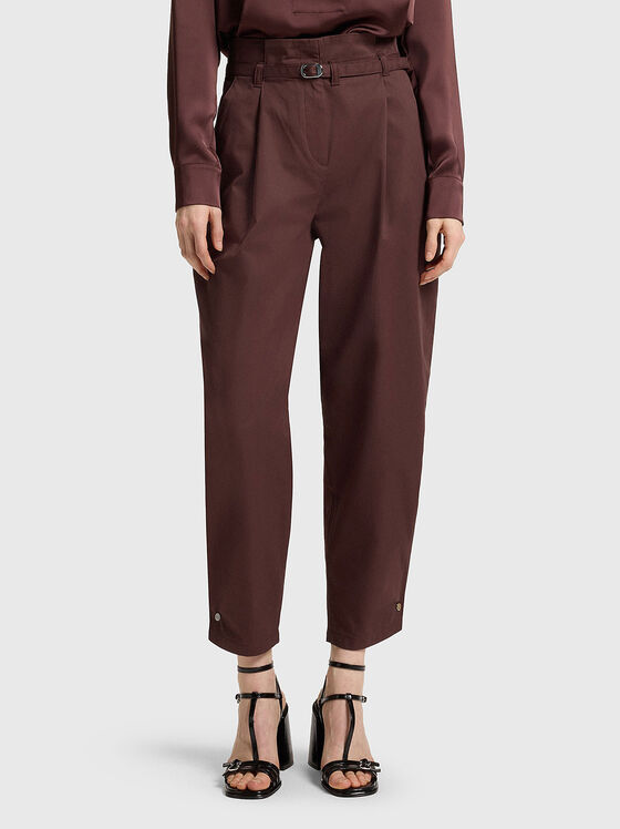 Прав панталон с висока талия - 1