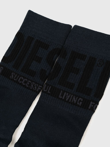Set of three pairs of socks in black - 5