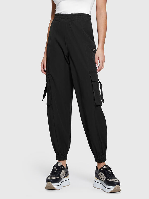 AURLIE cargo trousers in black - 1