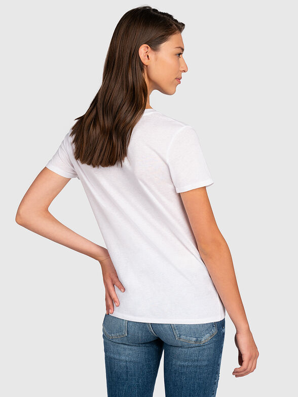 Printed T-shirt with oval neckline - 4