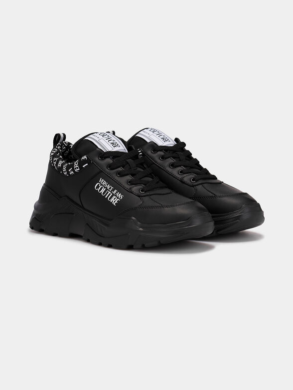 Black sneakers with logo - 2