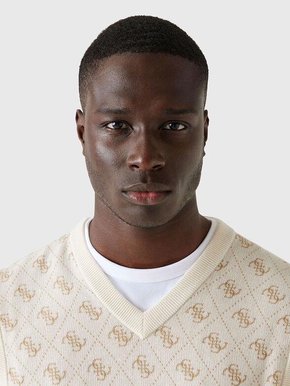 Sleeveless wool sweater - 4