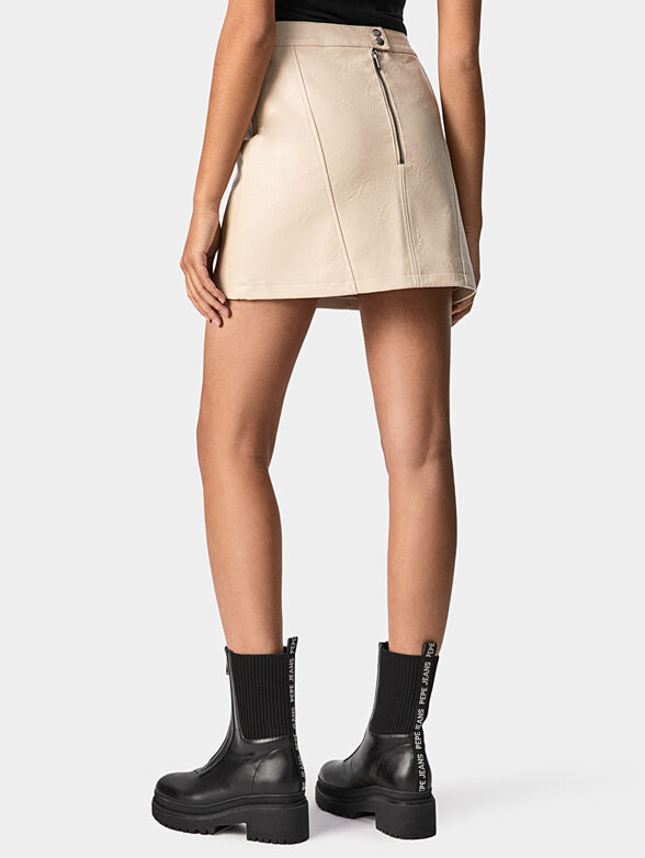 Leather effect mini skirt LAURA - 2