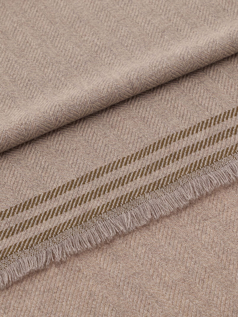 Herringbone wool scarf - 3