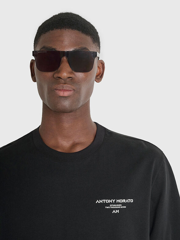 Cotton T-shirt with print - 3