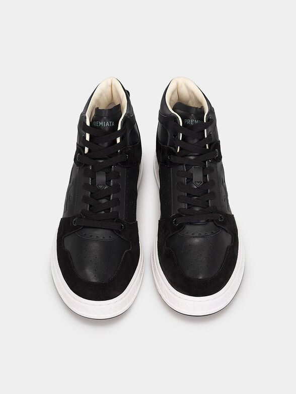 MIDQUINN 6022 leather high-top sneakers - 6