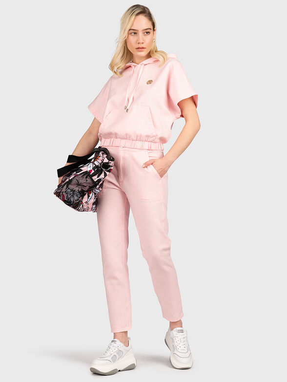 Pink pants with logo accent - 4