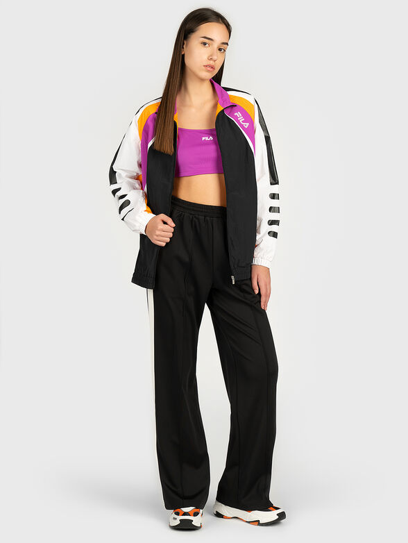 ALIKA black top with logo print - 4