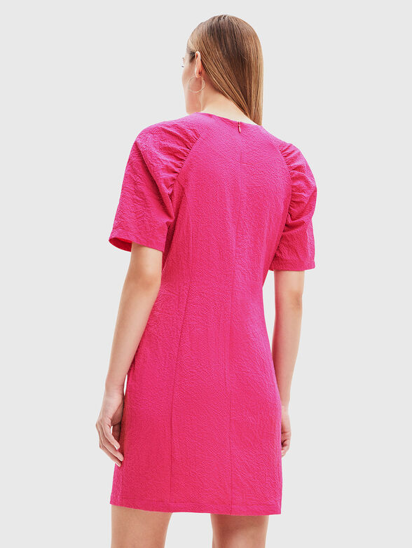Short dress in fuxia color - 2