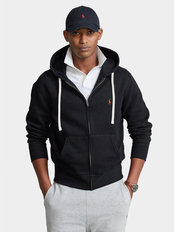 Суитшърт с качулка и цип - 1