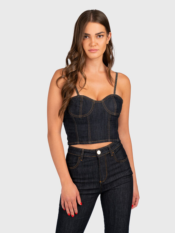 Denim crop top - 1