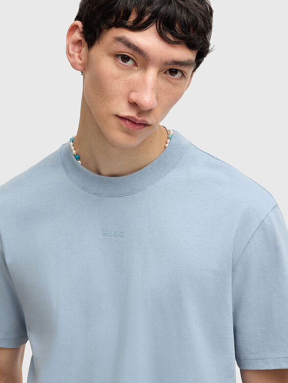 Oversized T-shirt with oval neckline - 4