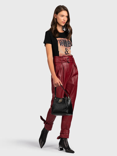 Faux leather pant - 5