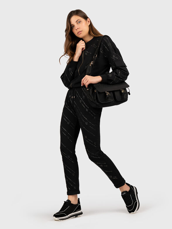 Sweatshirt with rhinestones - 2