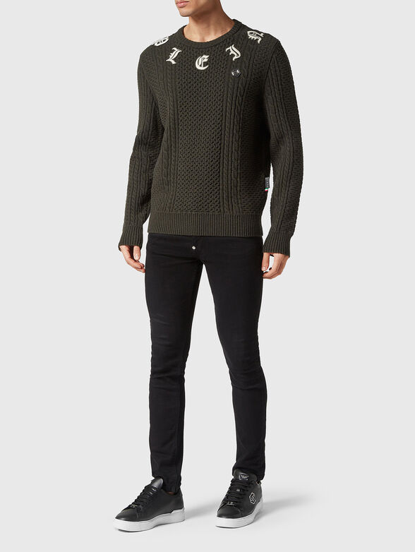 Black sweater in wool and cashmere - 2