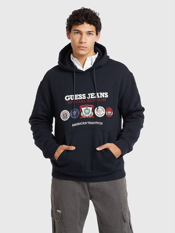 Cotton hoodie with details - 1