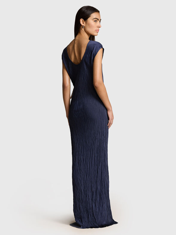 Crinkled satin maxi dress - 2