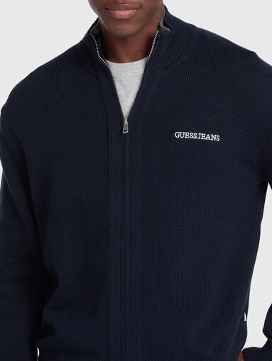 Cotton sweatshirt with zip - 5
