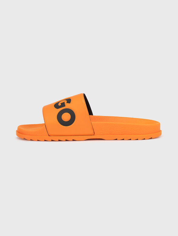 Fuchsia slippers with contrasting logo - 4