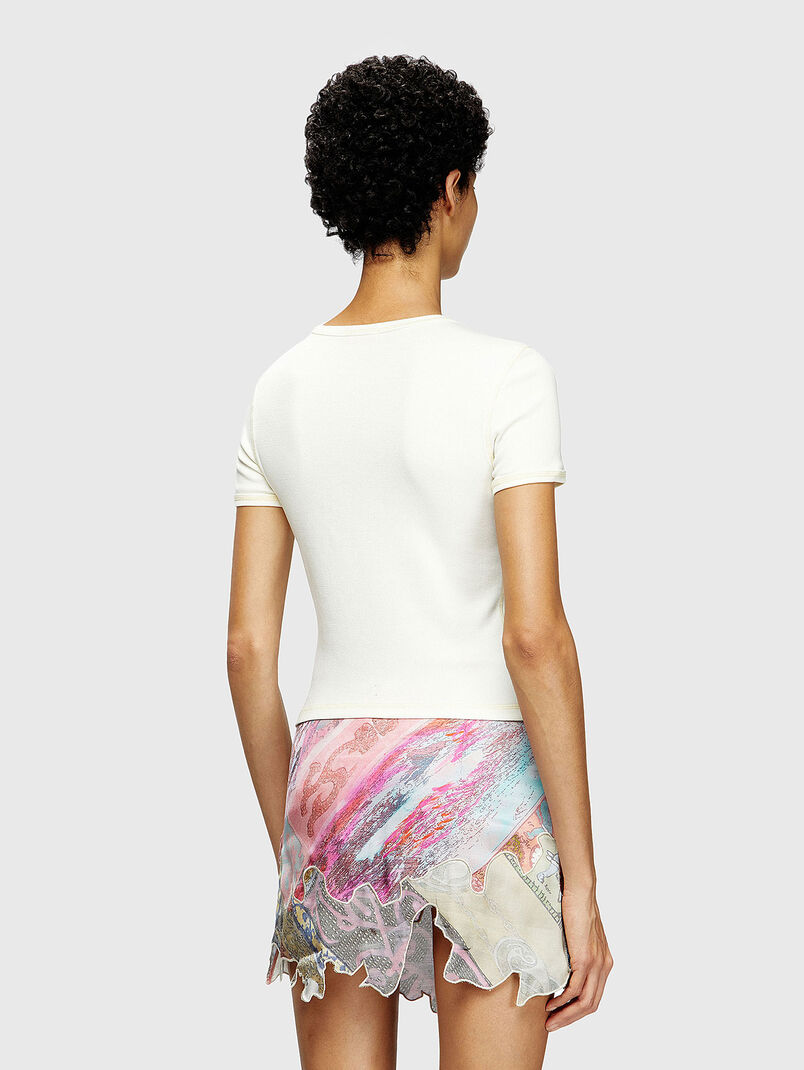 T-ELE beige T-shirt with washed effect - 3