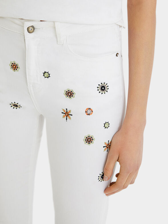 AUSTRIA Skinny jeans with embroidery - 5