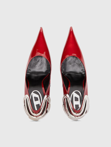 D-TEN&HALF P leather heel shoes - 4