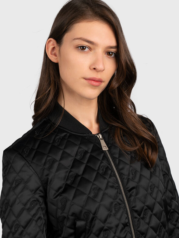 SUKI Black bomber with logo embroideries - 2
