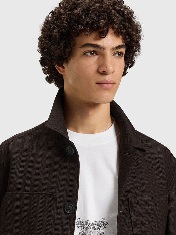 Cotton T-shirt with oval neckline - 4