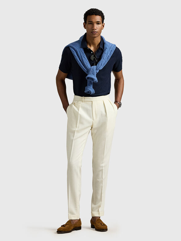 Short sleeved cotton polo shirt - 2