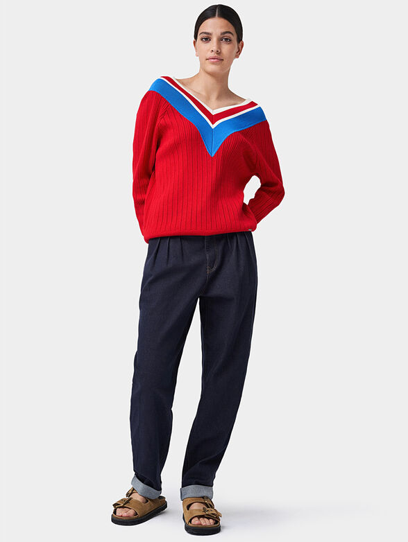 Red sweater - 5