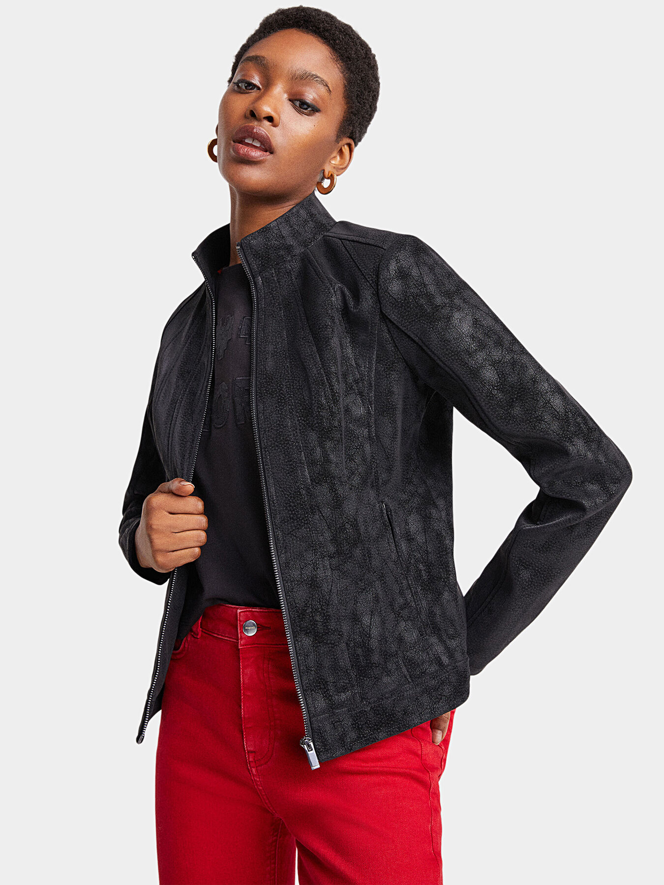 Desigual biker jacket clearance