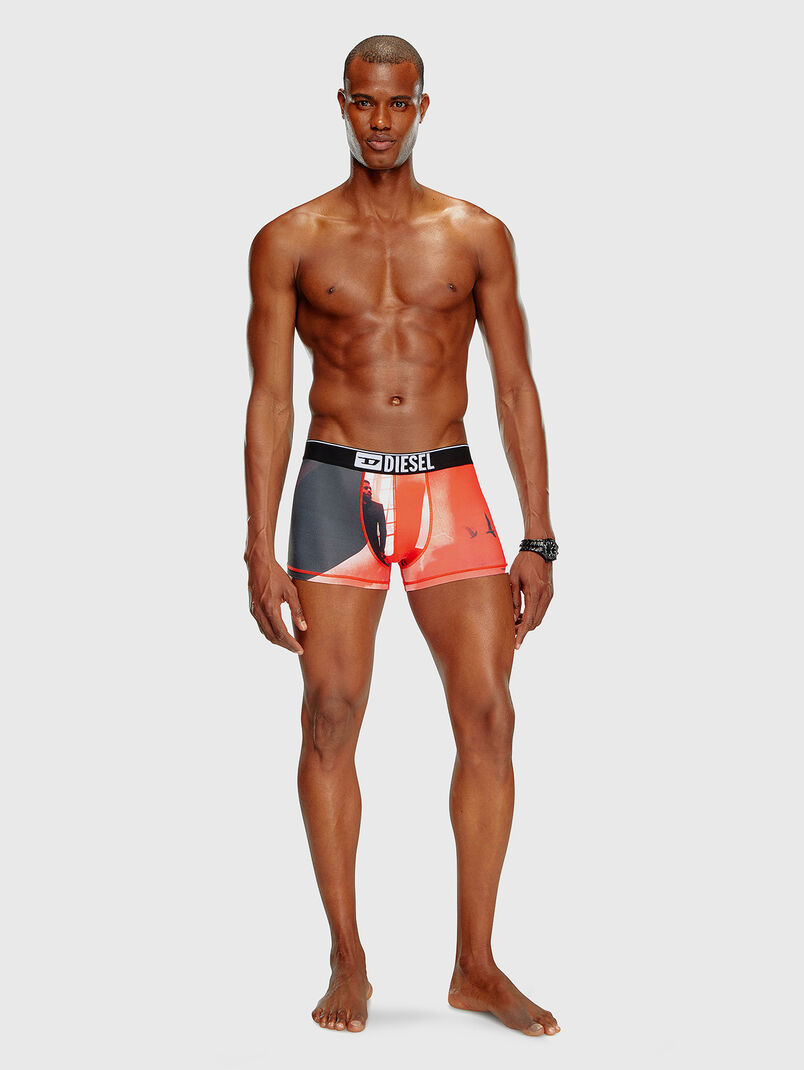 Boxers with print and logo - 3