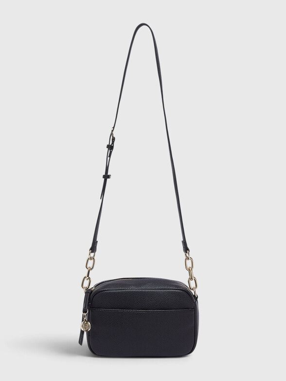 Black eco leather crossbody bag - 1