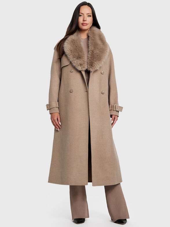ELLA wool coat with waist belt - 2