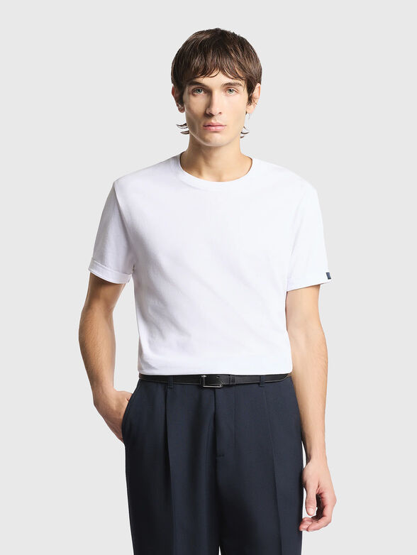 Cotton T-shirt with logo detail - 1