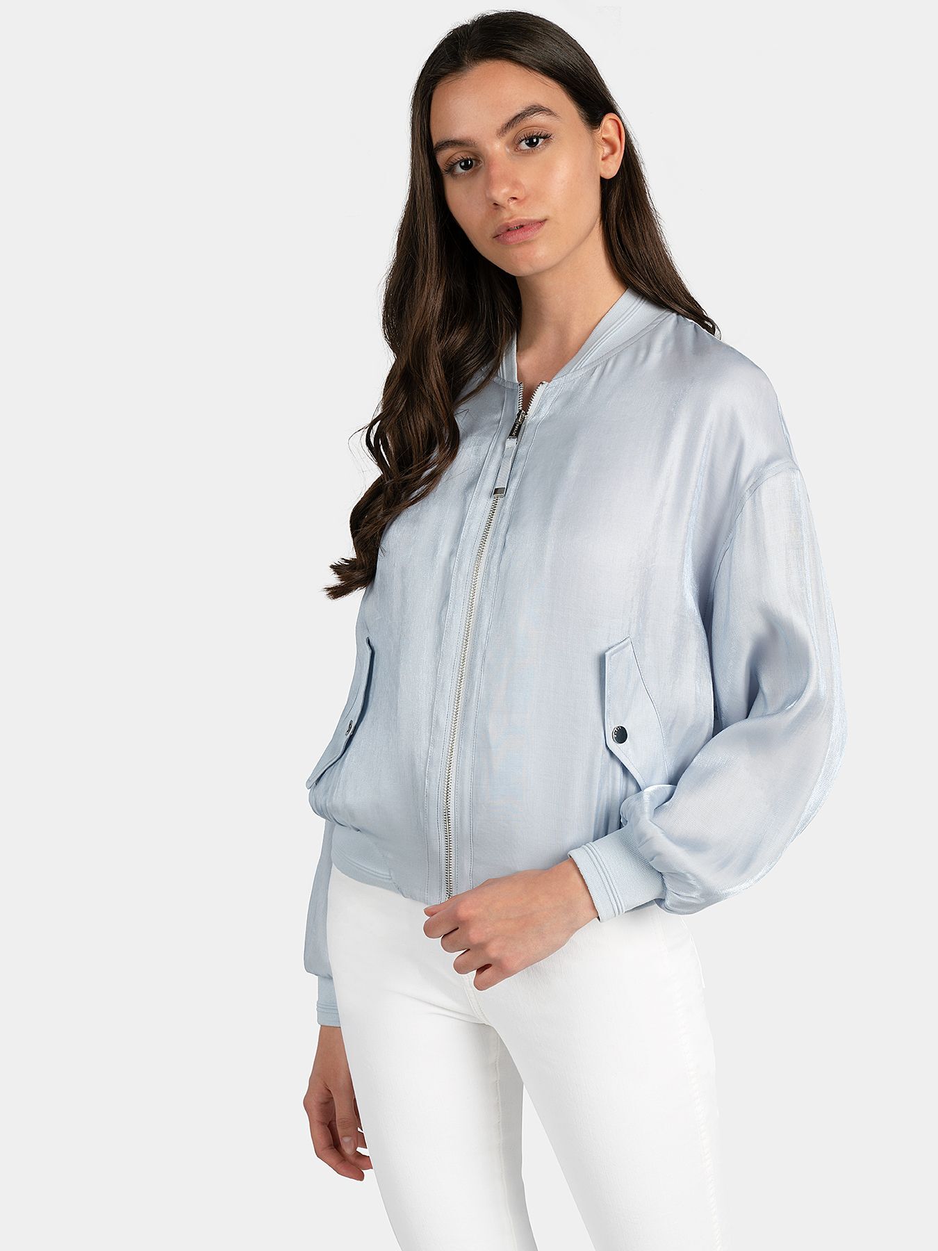 CHLOE Soft blue bomber brand GUESS Globalbrandsstore en