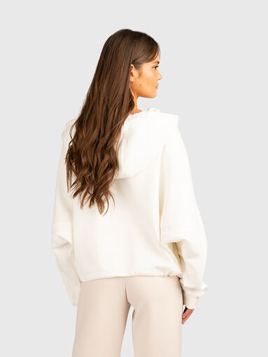 Hooded sweatshirt with elastic waist - 3