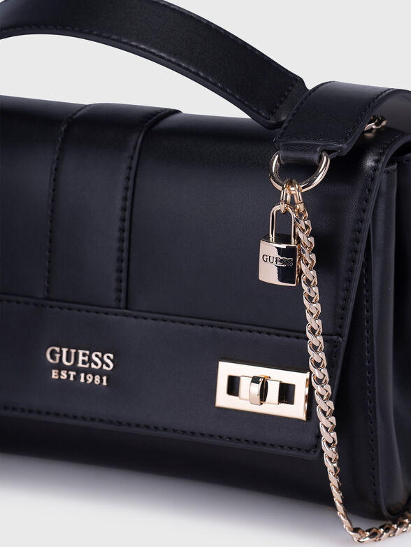 KATEY black bag with logo accent - 4