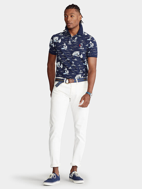 Polo-shirt with marine motifs - 4